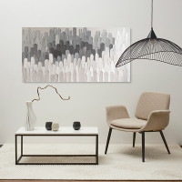 Панно декоративное By Feel, 70 х 140 см, холст с ручной росписью, дерево, черно-белый, серия Art, BERGENSON BJORN, Великобритания_00819730056076996253.jpg