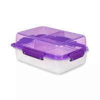 Контейнер трехсекционный, 1,8 л, пластик, серия To Go, SISTEMA, Новая Зеландия, 