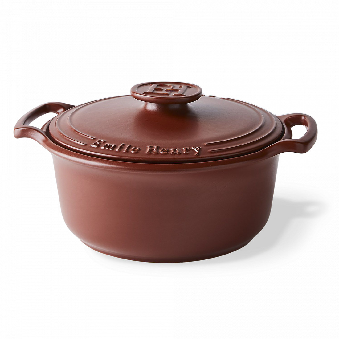 Кастрюля , 4 л, керамика, 26 см, терракот, серия Sublime, EMILE HENRY, Франция