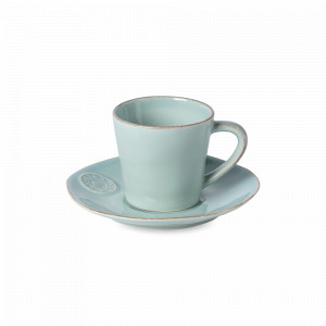 Пара чайная Turquoise, 190 мл, керамика, голубой, серия Nova, COSTA NOVA, Португалия, Чайные пары