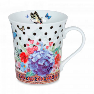 Кружка «Да здравствует жизнь - точки», 410 мл, фарфор, декор, KOENITZ, Германия, KOENITZ (Германия)