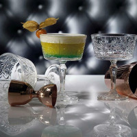 Набор из 6-ти бокалов-креманок для шампанского, 270 мл, хрустальное стекло, серия Tattoo, RCR, Италия_00817140055291217177.jpg