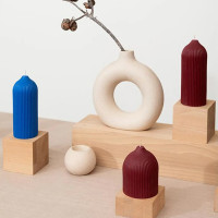 Свеча декоративная, 16.5 см, синий, серия Edge, TKANO, Россия_00810420043052704081.jpg