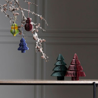 Декор новогодний Елочка Honeycomb tree, 18 см, бумага, зеленый, серия New Year Essential, TKANO, Россия_00814290054408363314.jpg