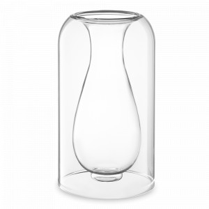 Ваза для цветов, 22 см, стекло, прозрачный, серия Muse, BERGENSON BJORN, Великобритания, BERGENSON BJORN (Великобритания)