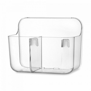 Органайзер подвесной для кухни, 2 секции, 18 х 10 см, термопластик, прозрачный, серия Keep In, SMART SOLUTIONS, Россия, Органайзеры для хранения