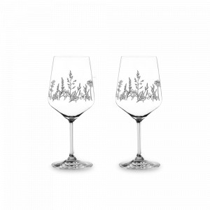 Набор из 2-х бокалов для вина, 630 мл, хрустальное стекло, черный декор, серия Tattoo, NACHTMANN, Германия, NACHTMANN (Германия)