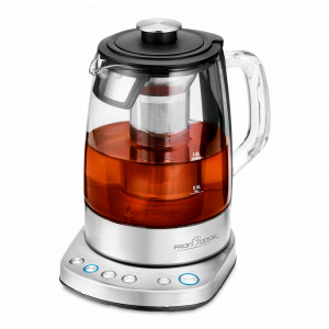 Чайник , нержавеющая сталь, стекло, прозрачный, стальной, PROFI COOK, Германия, PROFI COOK (Германия)