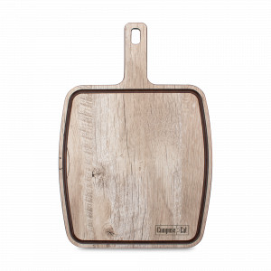 Доска сервировочная с ручкой, с желобом, 36х25см, дуб светлый, серия Fashion, ComposeEat, Россия, Сервировочные доски