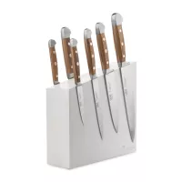 Набор из 6-ти кухонных ножей на подставке, серия Alpha Fasseiche, GUDE, Германия, 