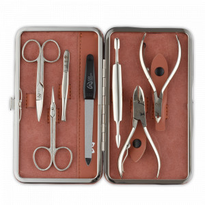 Набор маникюрный в футляре, 7 предметов, GD, Германия, Домашний маникюрный набор