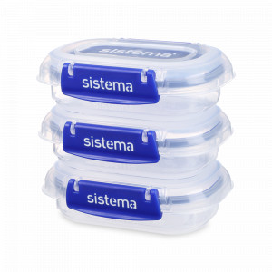 Набор из 3-х контейнеров, 180 мл, пластик, серия Klip It Plus, SISTEMA, Новая Зеландия, SISTEMA (Новая Зеландия)