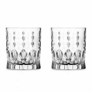 Набор из 2-х стаканов для виски, 340 мл, хрустальное стекло, серия Marilyn, RCR, Италия, Стаканы для виски RCR