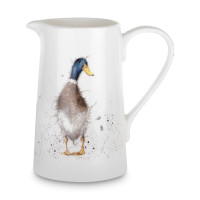 Кувшин «Утка Забавная фауна», объем: 600 мл, материал: костяной фарфор, цвет: белый, декор, серия Wrendale Designs, ROYAL WORCESTER, Великобритания