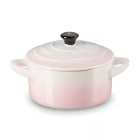 Кокот с крышкой, 10 см, керамика, розовый, серия Shell Pink, LE CREUSET, Франция, 