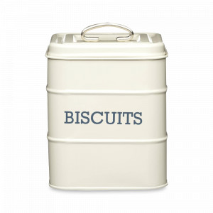 Банка для хранения печенья, металл, 19 х 14,5 см, кремовый, серия Living Nostalgia, KITCHEN CRAFT, Великобритания, Банки для хранения Kitchen Craft