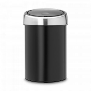 Контейнер настенный для мусора, 3 л, нержавеющая сталь, черный, серия TOUCH BIN, BRABANTIA, Бельгия, Touch BRABANTIA