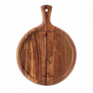 Доска разделочная круглая Safari, 38 х 29 х 1,5 см, акация, коричневый, WALMER, Великобритания, WALMER (Великобритания)
