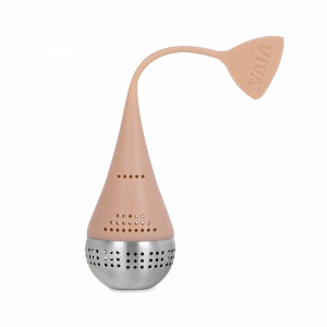 Ситечко для заваривания чая Egg,  4 х 4 см, нержавеющая сталь, силикон, розовый, серия Infusion, VIVA Scandinavia, Дания, Ситечки для чая