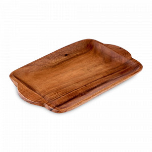 Блюдо сервировочное с ручками Organic, 31 х 21 см, акация, коричневый, WALMER, Великобритания, WALMER (Великобритания)