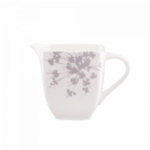 Молочник , 200 мл, фарфор, белый, декор, серия Floral silhouette, MIKASA, США, Сливочники