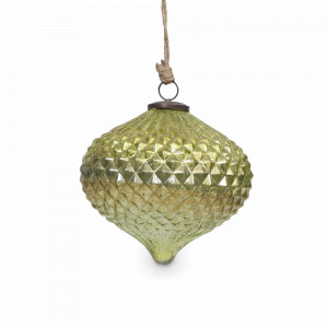Украшение новогоднее Луковка подвес, 20 см, стекло, светло-зеленый, ROOMERS FURNITURE, Нидерланды, ROOMERS FURNITURE (Нидерланды)