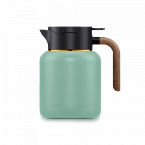 Термос - кувшин, 1.5 л, металл, керамика, мятный, SAMADOYO, Китай, Кувшины