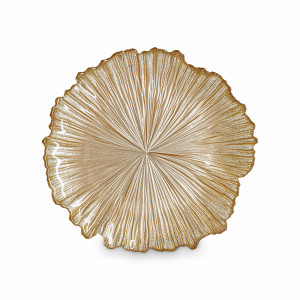 Тарелка закусочная, 21 см, стекло, золотистый, серия Ray, ANNA LAFARG, Китай, Тарелки