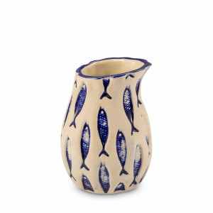 Молочник , 200 мл, керамика, белый, синий, серия Thalassios, LE COQ, Италия, Сливочники