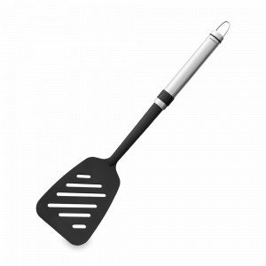 Лопатка с прорезями, 35,1 см, нержавеющая сталь, пластик, черный, серия Profile, BRABANTIA, Бельгия, Кухонные лопатки