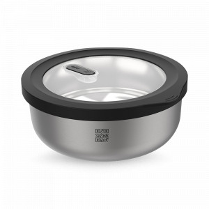 Контейнер круглый для пищевых продуктов Provido, 1 л, нержавеющая сталь, пластик, стальной, GEFU, Германия, Контейнеры и термосы GEFU