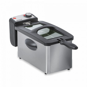 Фритюрница, 3 л, нержавеющая сталь, пластик, стальной, черный, STEBA, Германия, STEBA (Германия)