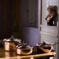 Медный сотейник с толстым дном, диаметр: 26 см, объем: 5,0 л, крышка с посеребренной декорированной ручкой, серия Opus Cupra, RUFFONI, Италия_00776410071820763166.jpg