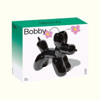 Ваза для цветов Bobby, 25 х 21 см, керамика, черный, DOIY, Испания_00821710053037501720.jpg