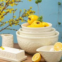 Миска для смешивания, 28 см, 4.2 л, керамика, кремовый, серия Birds of Paradise, LIBERTY JONES, Россия_00812580065663299839.jpg