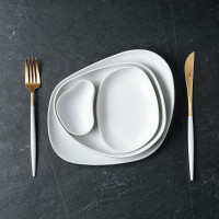 Тарелка десертная, 19 х 16 см, фарфор, белый, серия Yayoi, COOKPLAY, Испания_00815520053360632183.jpg