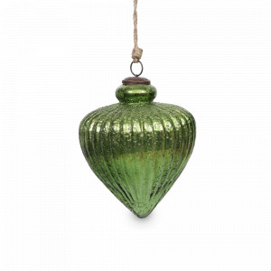 Украшение новогоднее Луковка подвес, 21 см, стекло, зеленый, ROOMERS FURNITURE, Нидерланды, ROOMERS FURNITURE (Нидерланды)