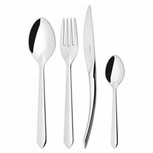 Набор столовых приборов на 6 персон, 24 предмета, нержавеющая сталь 18/10, серия Aphrodite, BUGATTI Cutlery, Италия, BUGATTI CUTLERY (Италия)