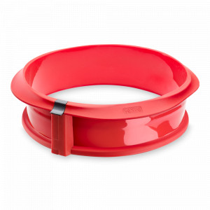 Форма для выпечки разъемная с керамической тарелкой, 23 см, силикон, керамика, красный, LEKUE, Испания, LEKUE (Испания)