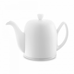 Чайник заварочный с колпаком, 900 мл, на 6 чашек, фарфор, нержавеющая сталь, белый, серия Salam, GUY DEGRENNE, Франция, GUY DEGRENNE (Франция)