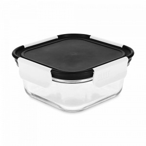 Контейнер для еды, 700 мл, 16.5 см, боросиликатное стекло, пластик, черный, серия Built, KITCHEN CRAFT, Великобритания, Kitchen Craft Built