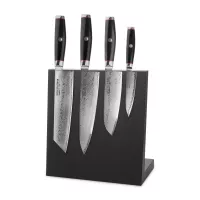 Набор из 4-х кухонных ножей на подставке из дуба, серия Ypsilon, YAXELL, Япония, 