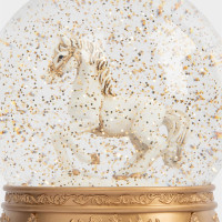 Украшение Снежный фонарь с подсветкой «Лошадь в шаре», 19 см, пластик, золотистый, серия Horse, ANNA LAFARG, Китай_00820930063573537995.jpg