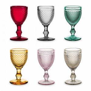 Набор из 6-ти рюмок, 55 мл, стекло, мультиколор, серия Bicos, VISTA ALEGRE, Португалия, Рюмки для ликеров