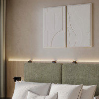 Панно декоративное с эффектом 3D Minimalism Flower, 50 х 70 см, холст, дерево, белый, серия Art, BERGENSON BJORN, Великобритания_00819730056388838857.jpg