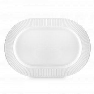 Блюдо сервировочное овальное, 36 х 25 см, фарфор, серия Plisse, PILLIVUYT, Франция, PILLIVUYT (Франция)