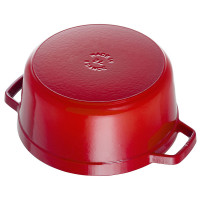 Кокот круглый, 3,8 л, 24 см, чугун, вишневый, серия La Cocotte, STAUB, Франция_00795640051994024010.jpg