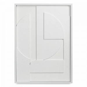 Панно декоративное с эффектом 3D Minimalism, 50 х 70 см, холст с белой рамой, серия Art, BERGENSON BJORN, Великобритания, Предметы интерьера