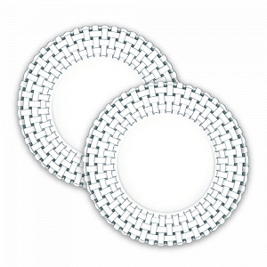 Набор из 2-х тарелок, 23 см, хрустальное стекло, серия Bossa Nova, NACHTMANN, Германия, NACHTMANN (Германия)