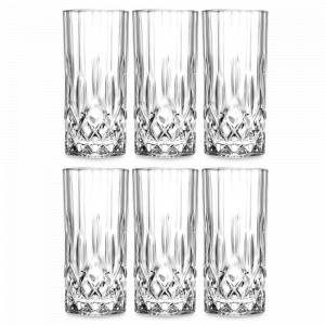Набор из 6-ти стаканов для воды, 350 мл, хрустальное стекло, серия Opera, RCR, Италия, Набор стаканов для воды 6 шт